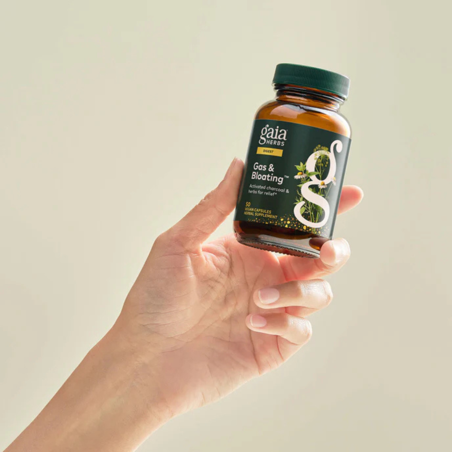 Hand image of Gaia Gas and Bloating