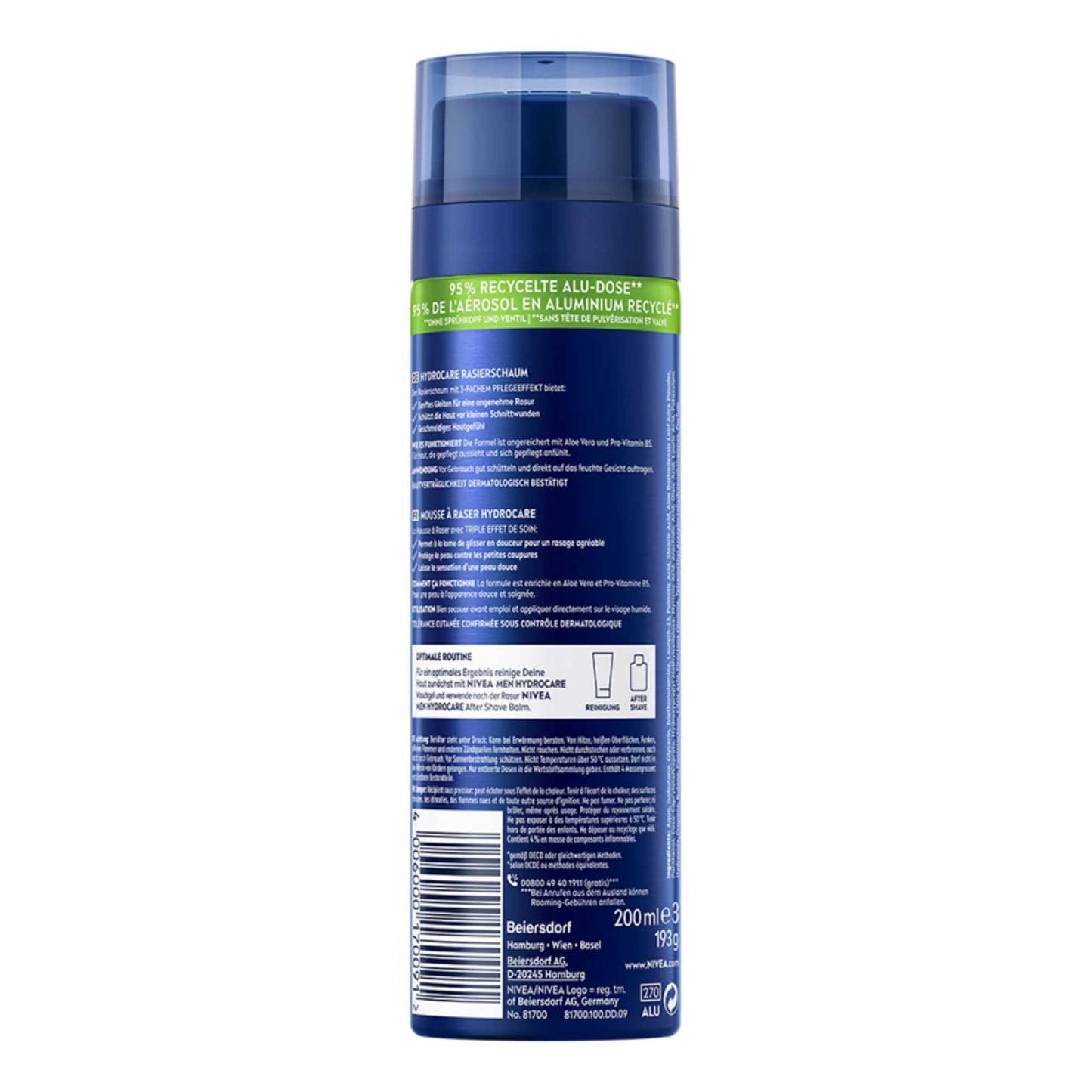 Alternate Image of Men HydroCare Shaving Foam (Raisierschaum) (200 ml), blue shave foam can