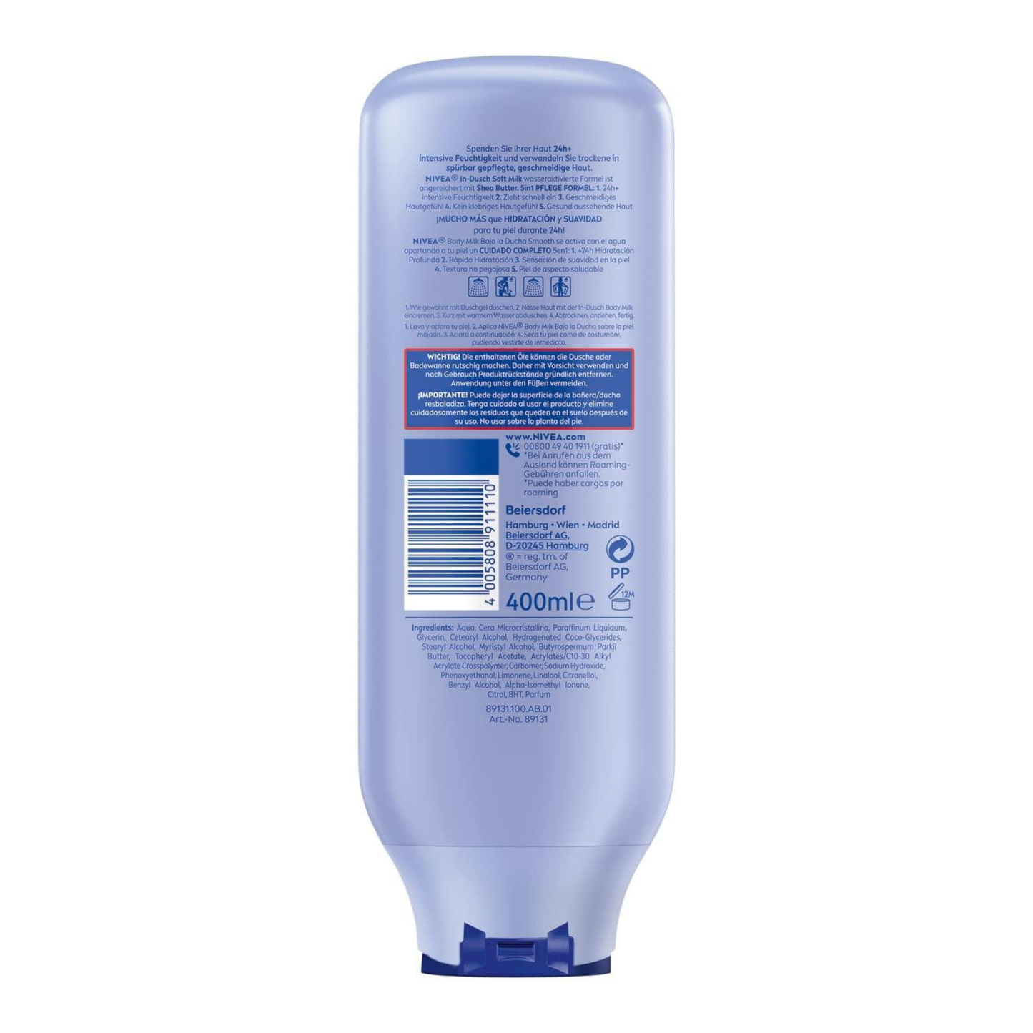 Alternate Image of In-Dusch Soft Milk, Light purple bottle with German writing