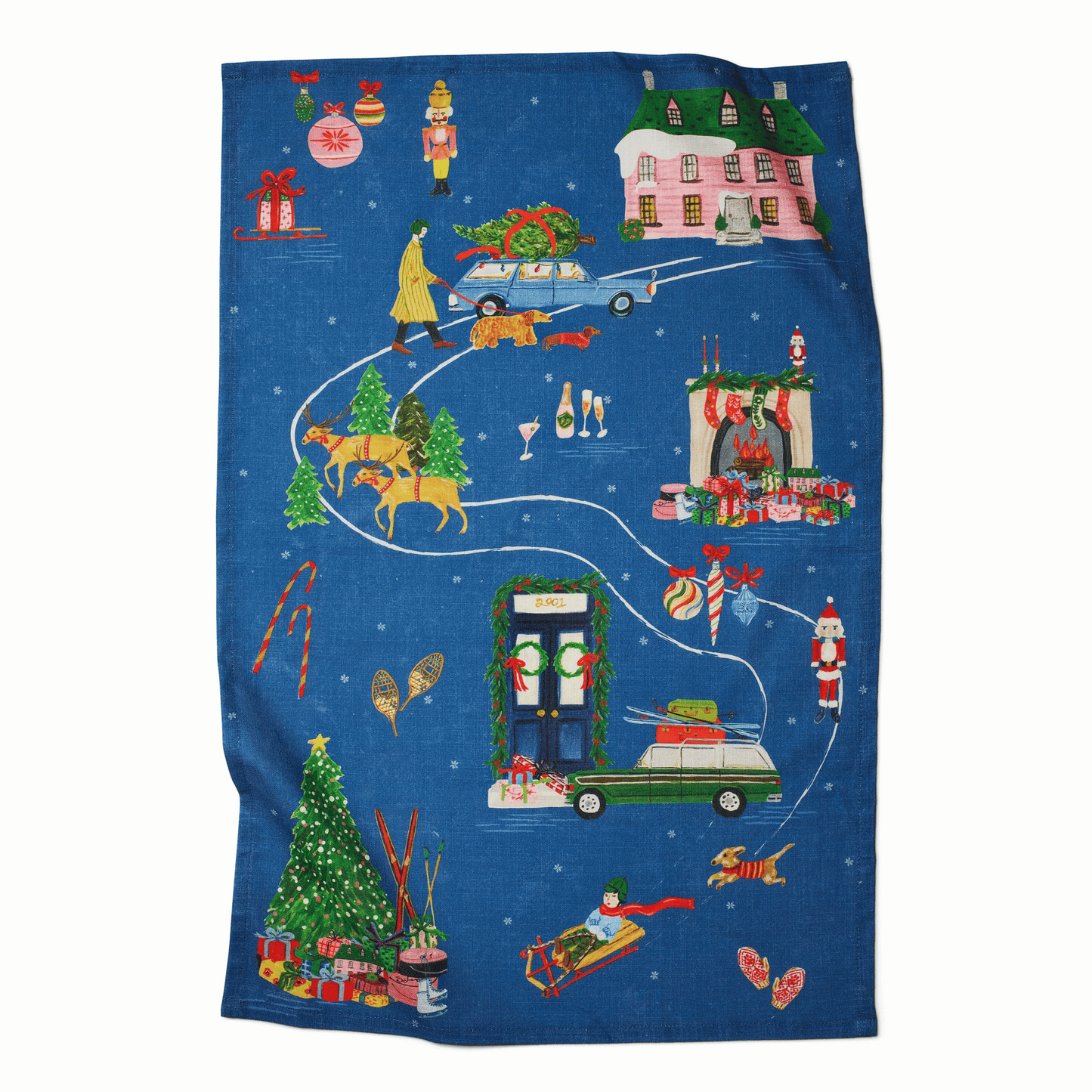 Alternate image of Soap & Paper Factory Home for the Holidays Tea Towel