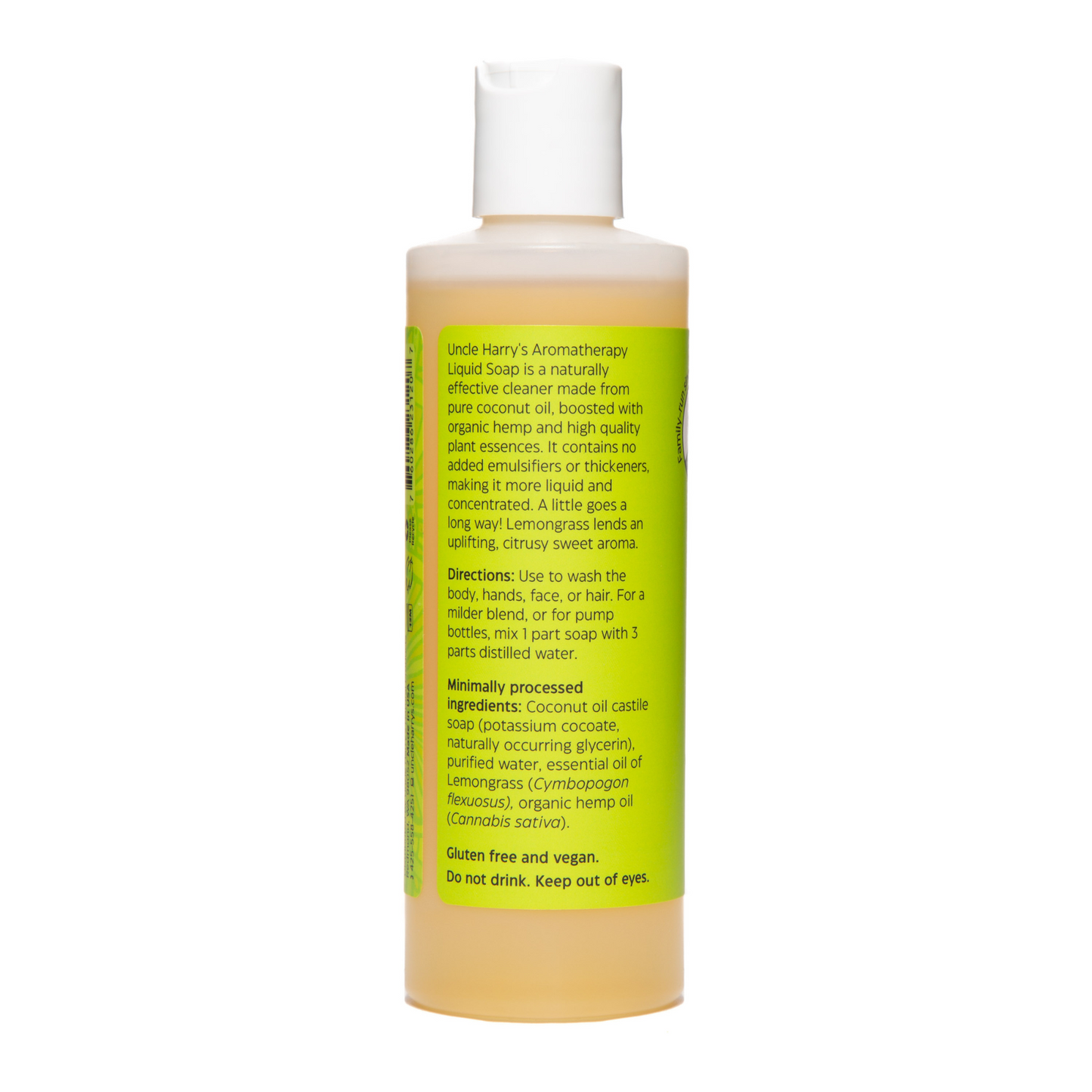 alternate image of uncle harry's lemongrass soap 8oz