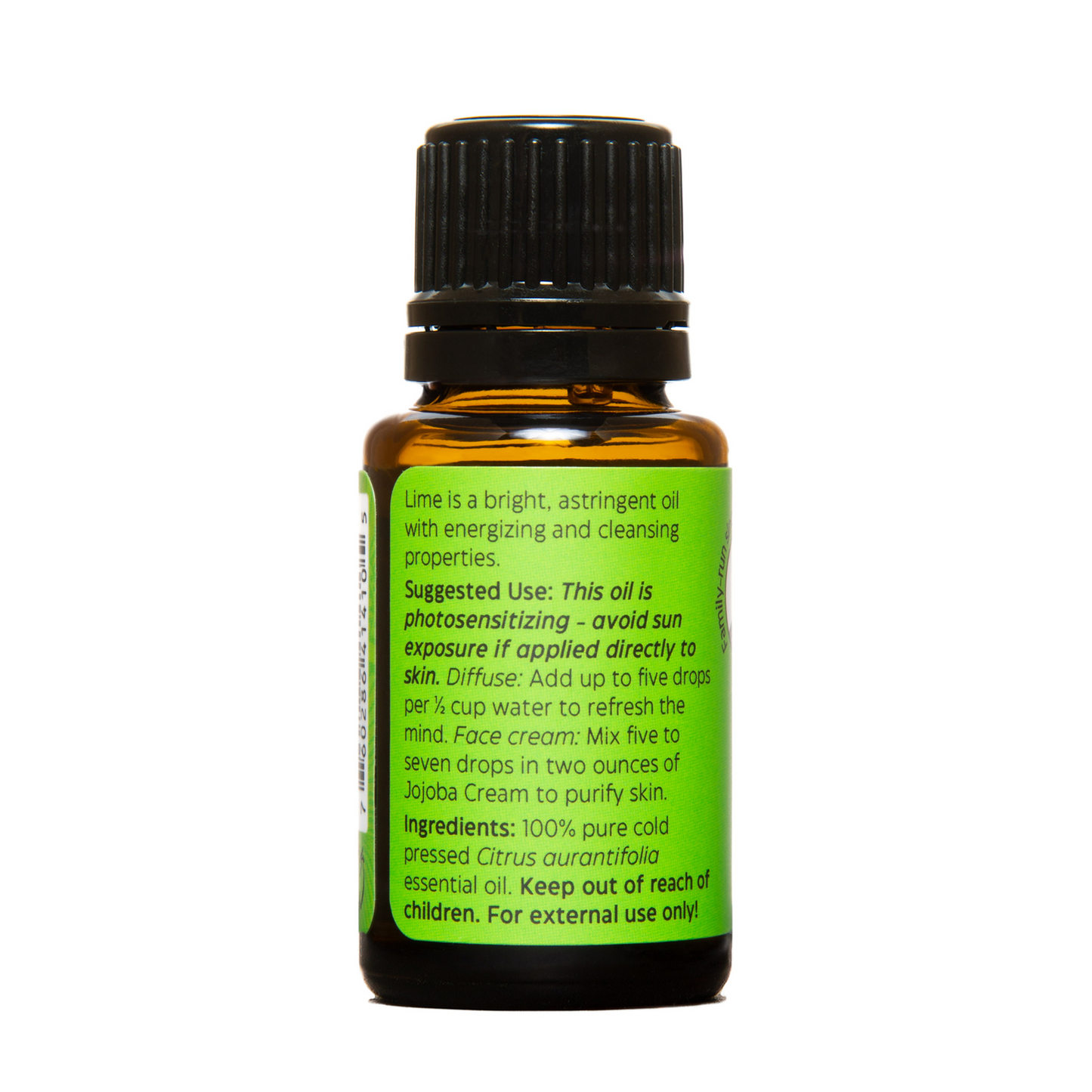 alternate image of uncle harry's lime essential oil
