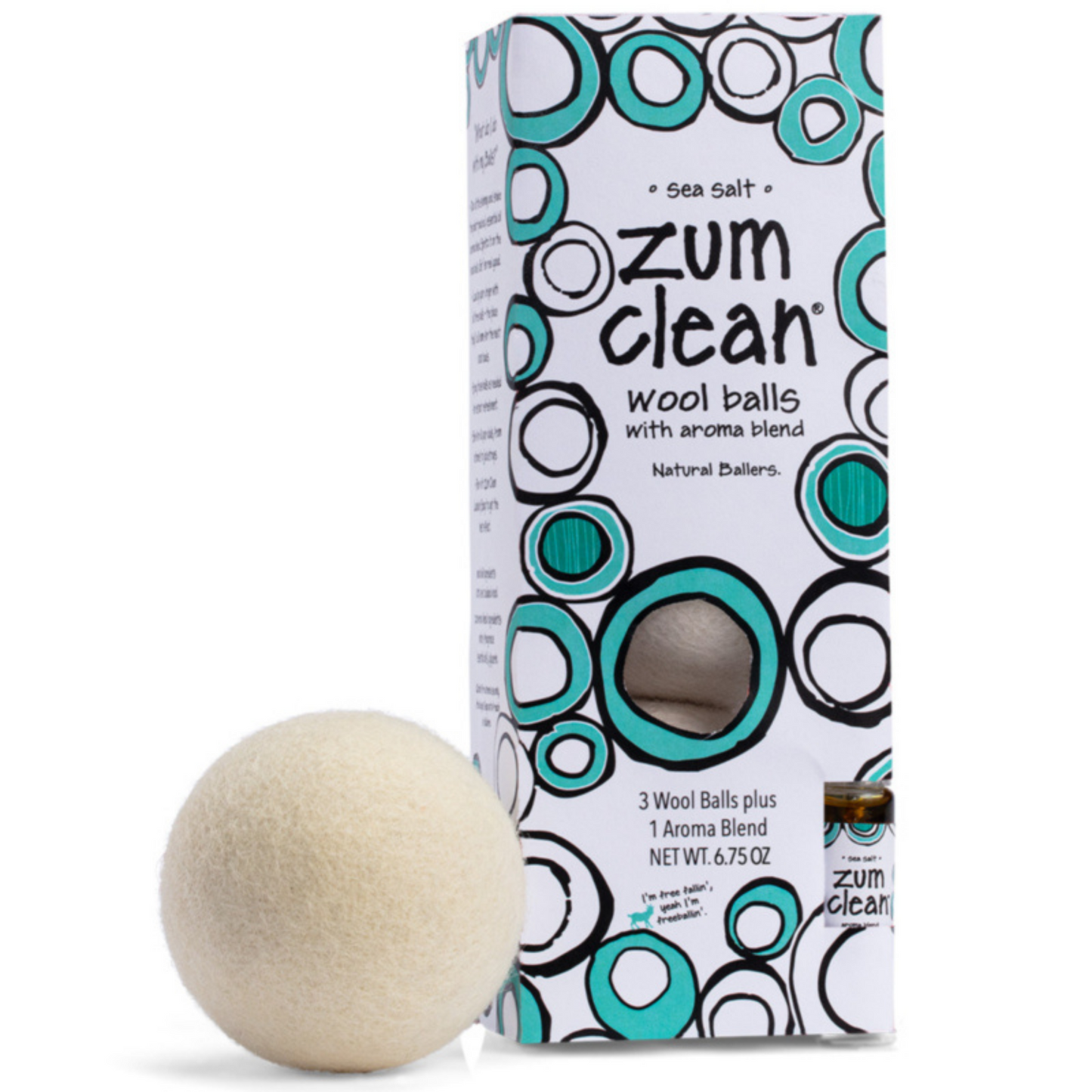 Indigo Wild Sea Salt Wool Dryer Balls Kit (6.75 oz) #10083240