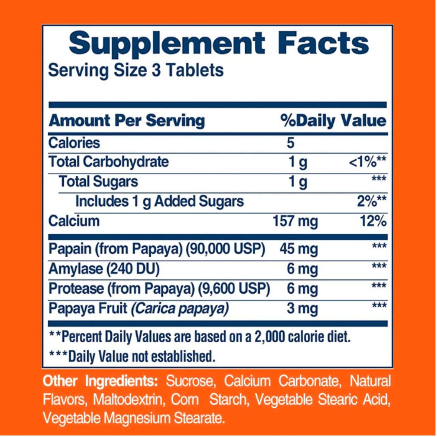 Alternate Image of Image of Original Papaya Enzyme Tables