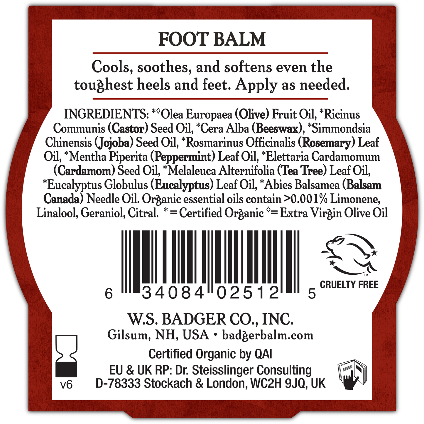Alternate Image of Foot Balm Small Tin Back