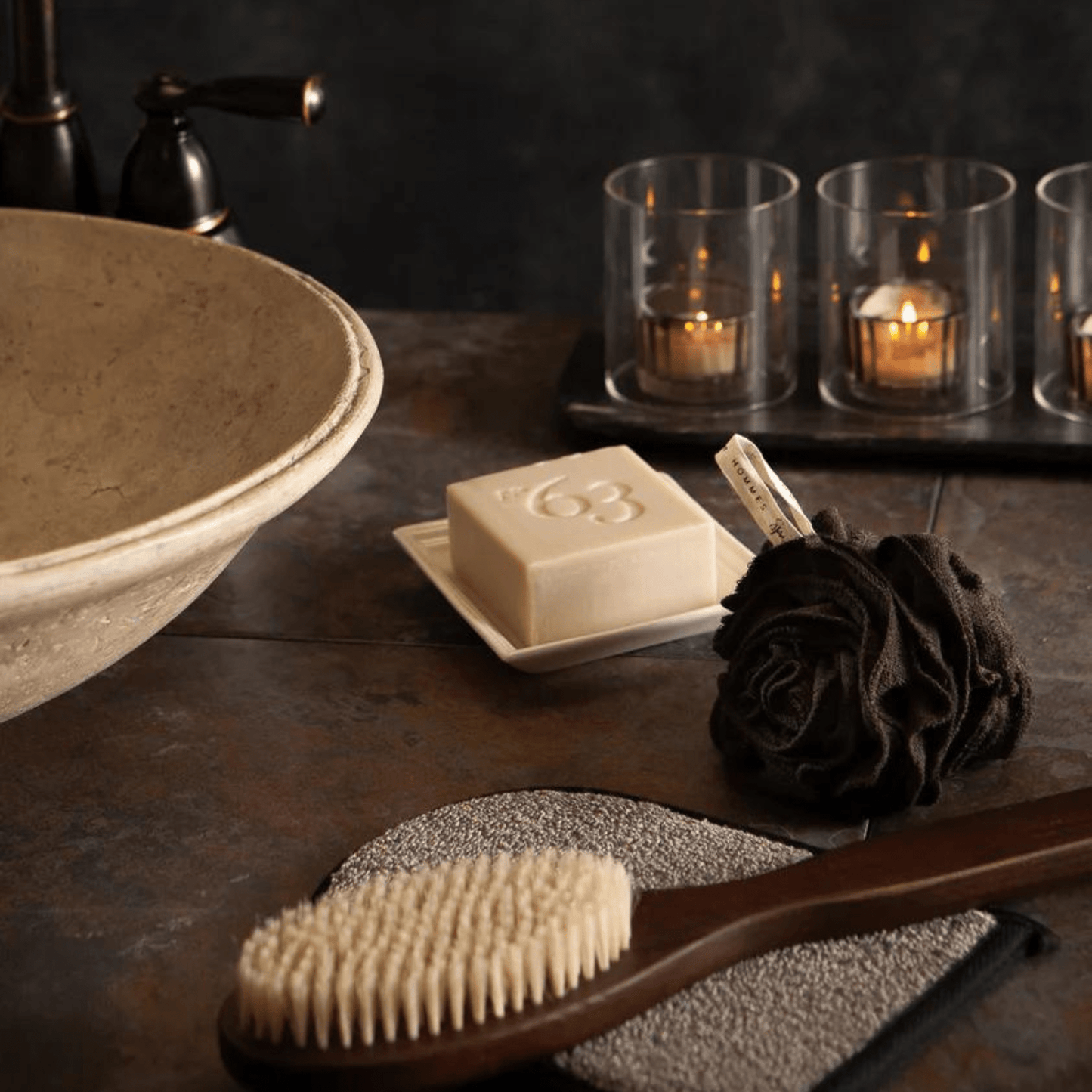 Alternate Image of Men's Bamboo Charcoal Pouf