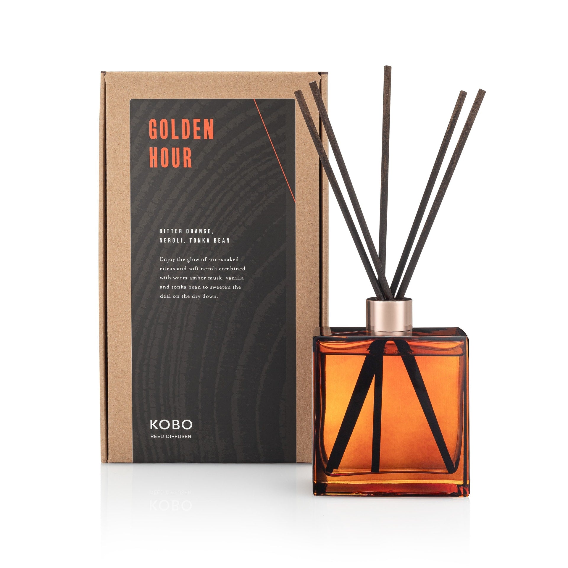 Primary Image of Golden Hour Woodblock Reed Diffuser