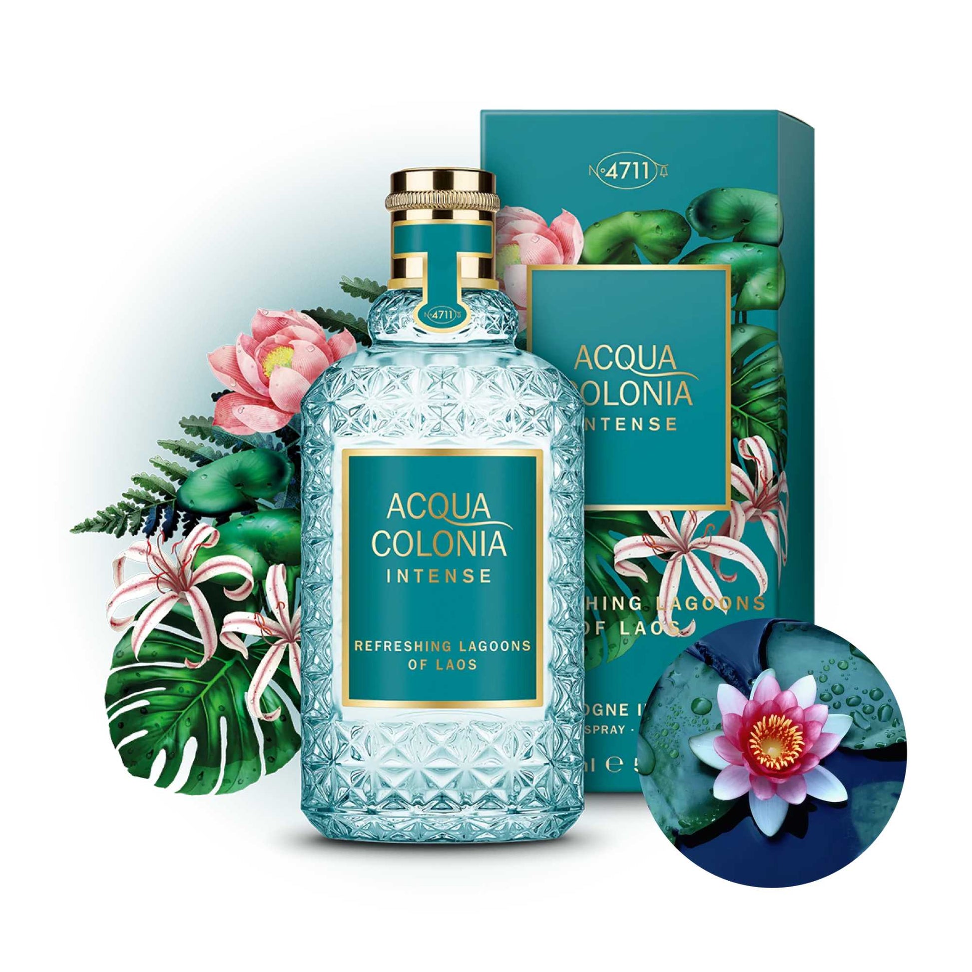 Alternate Image of Acqua Colonia Intense Refreshing Lagoons of Laos EDC, blue perfume bottle and box