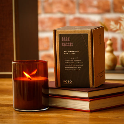 Alternate Image of Dark Cassis Woodblock Candle