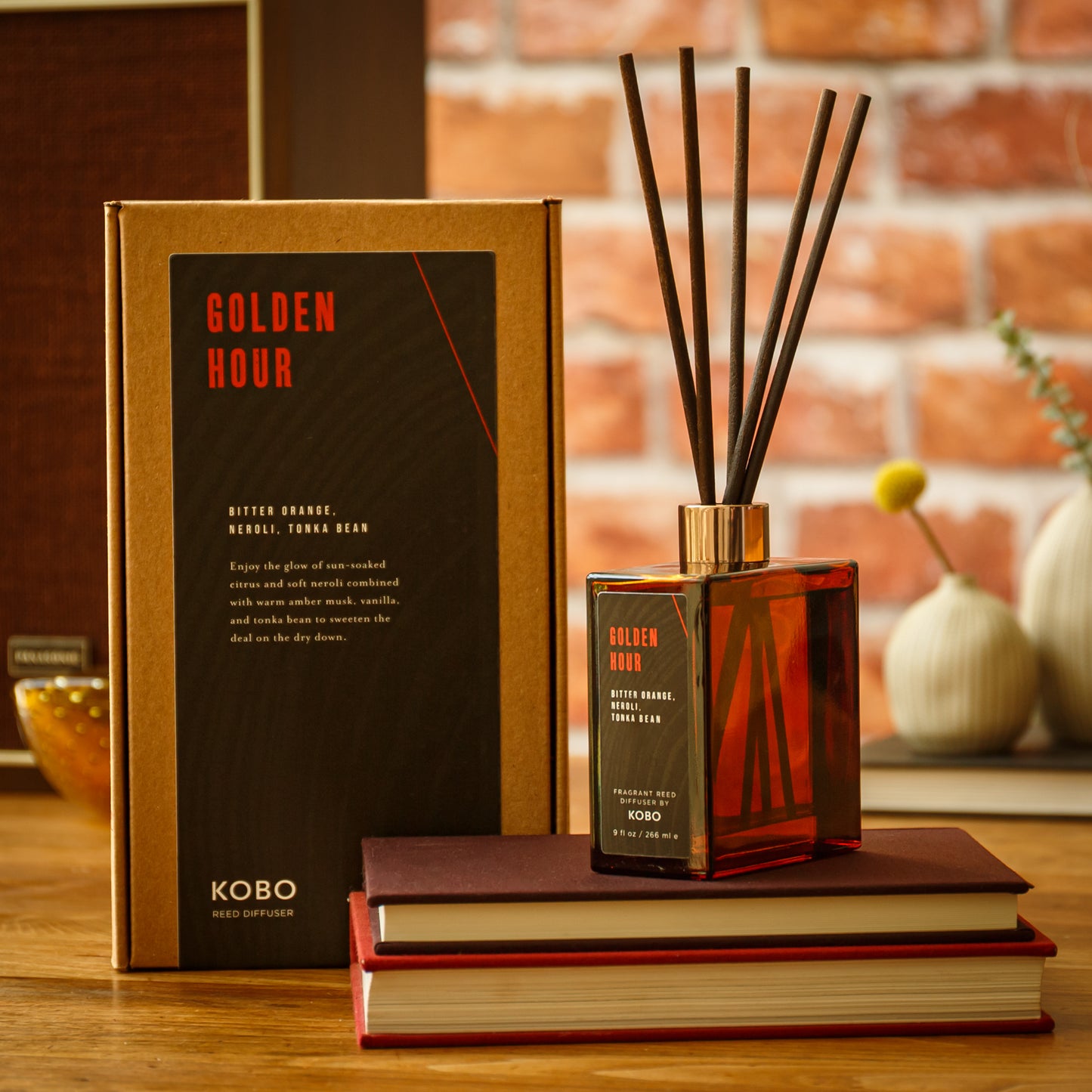 Alternate Image of Golden Hour Woodblock Reed Diffuser
