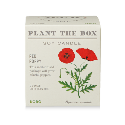 Alternate Image of Red Poppy Plant the Box Candle
