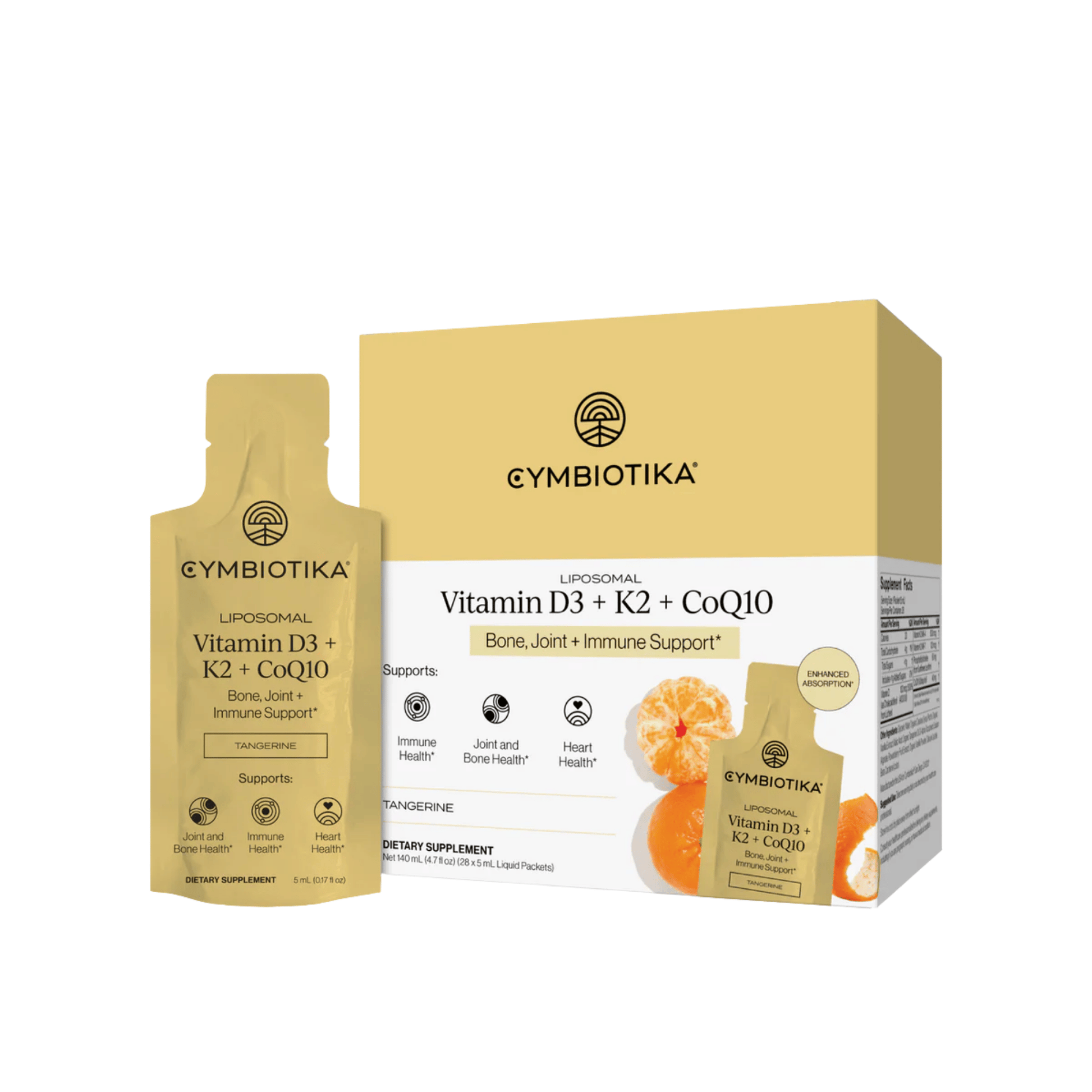 Primary image of Cymbiotika Vitamin D3 + K2 + CoQ10 Pack (28 count)