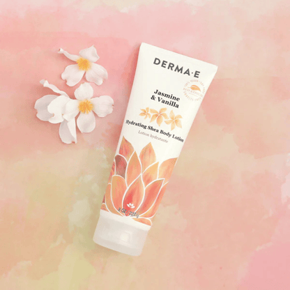 DERMA E Hydrating Shea Body Lotion Jasmine and Vanilla (8 fl oz)