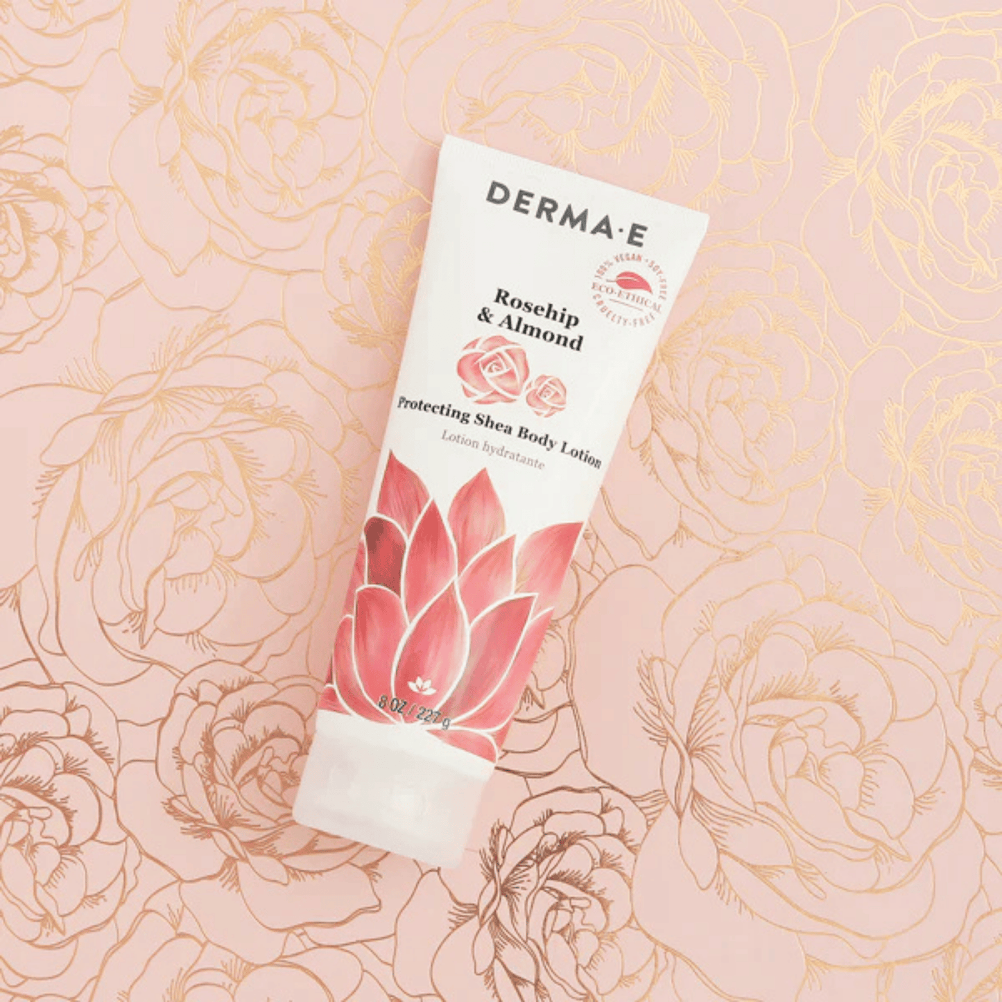 Alternate image of DERMA E Protecting Shea Body Lotion Rosehip and Almond (8 fl oz)