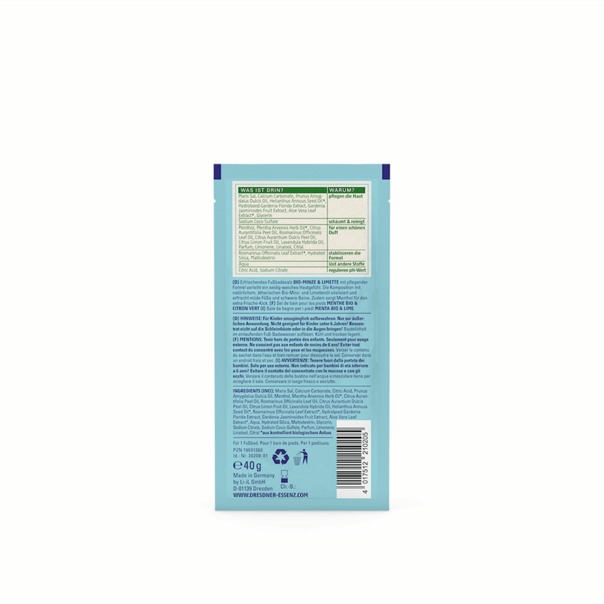 Alternate Image of Organic Mint and Lime Foot Bath Salt
