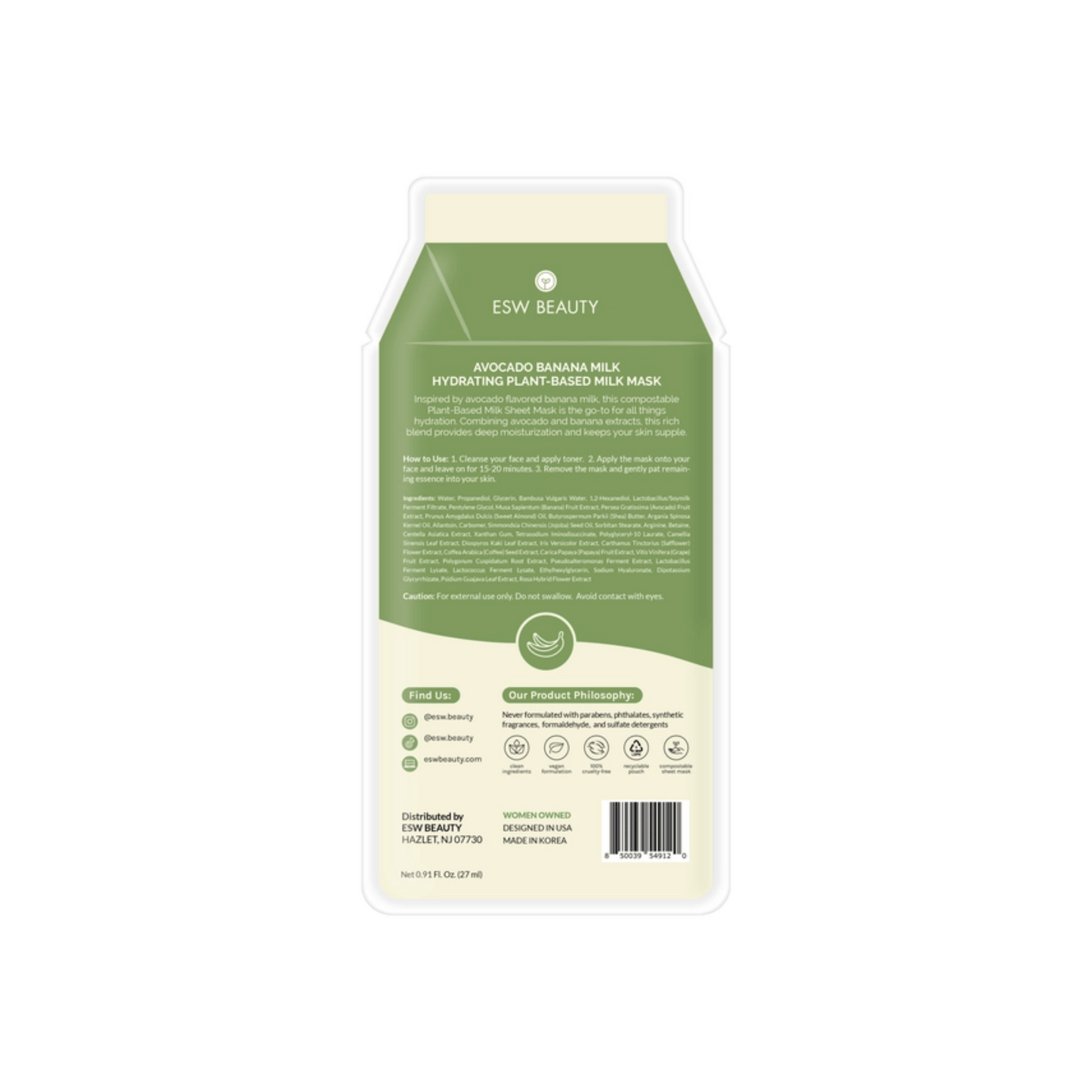 Alternate Image 1 Avocado Banana Milk Mask 