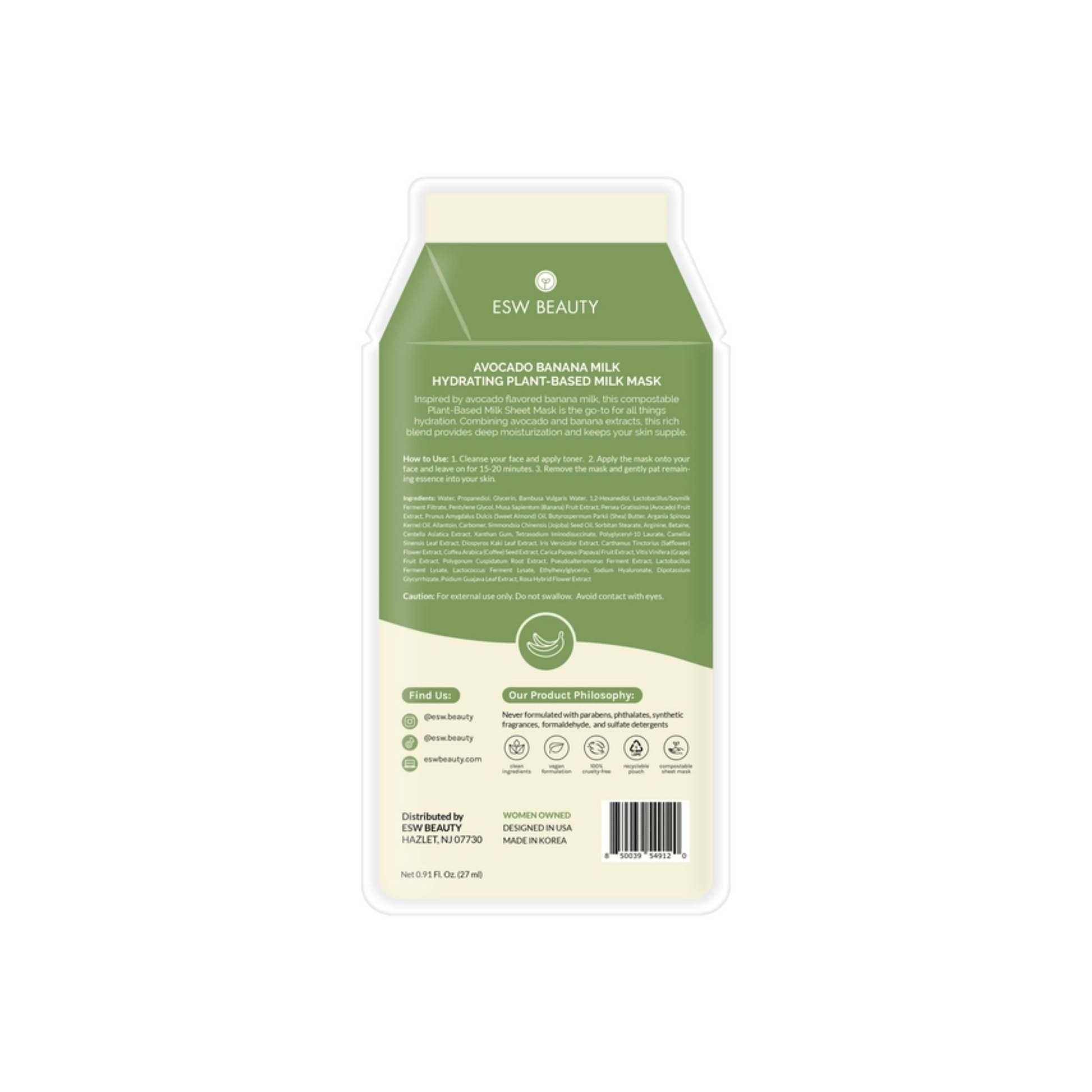 Alternate Image 1 Avocado Banana Milk Mask 