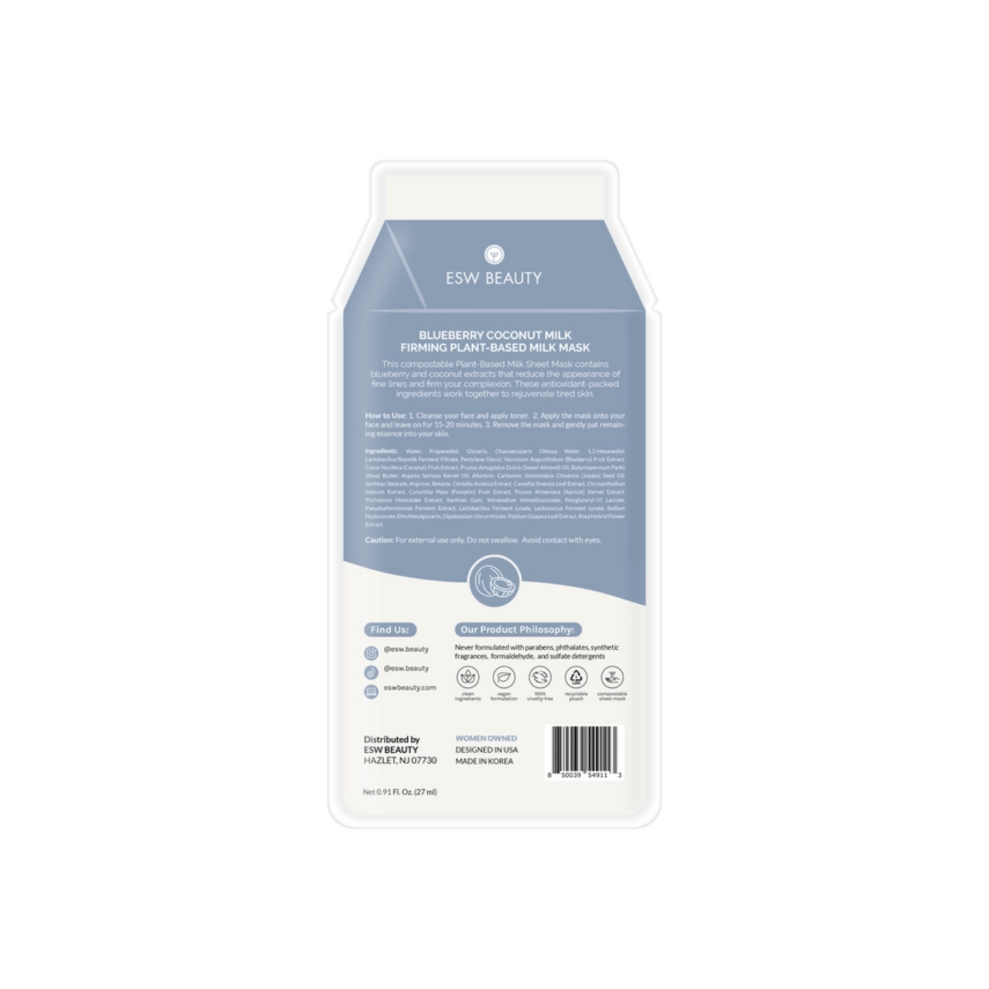Alternate Image 1 Blueberry Coconut Milk  Mask 