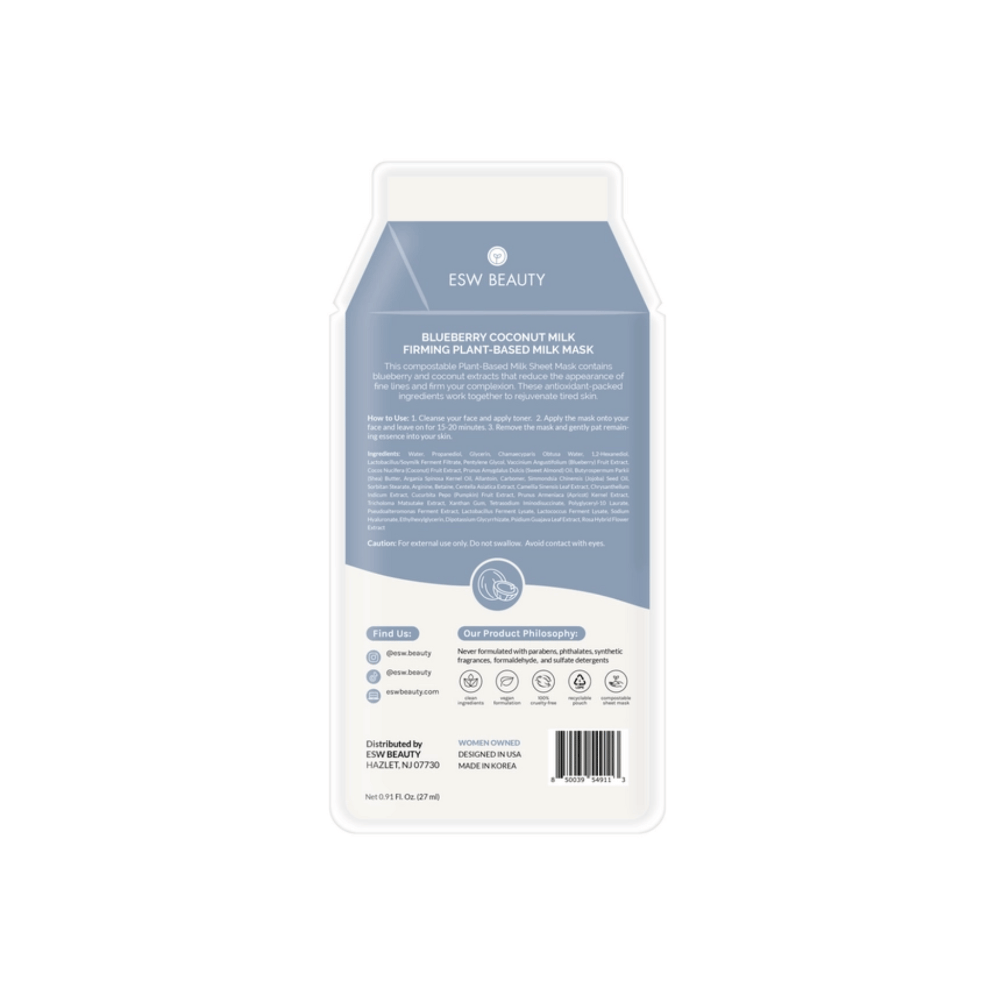 Alternate Image 1 Blueberry Coconut Milk  Mask 