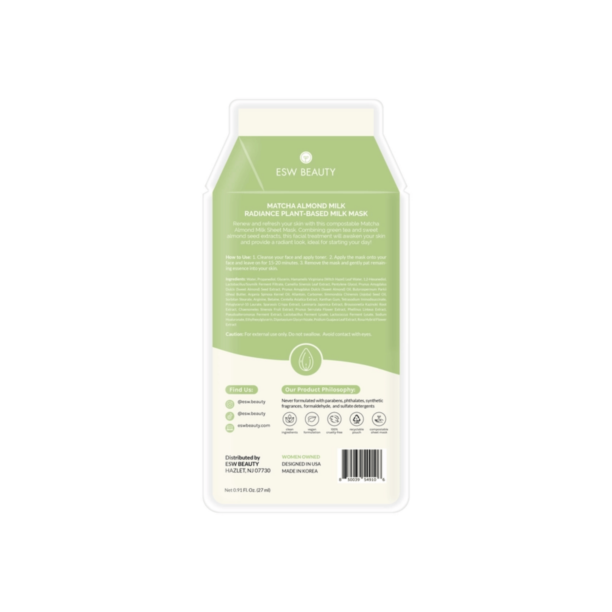 Alternate Image 1 Matcha Sheet Mask 