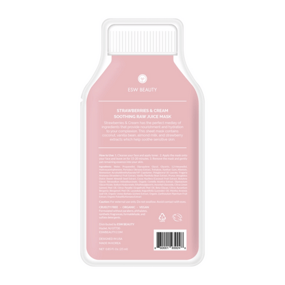 Alternate Image 1 Strawberries and Cream Soothing Sheet Mask 