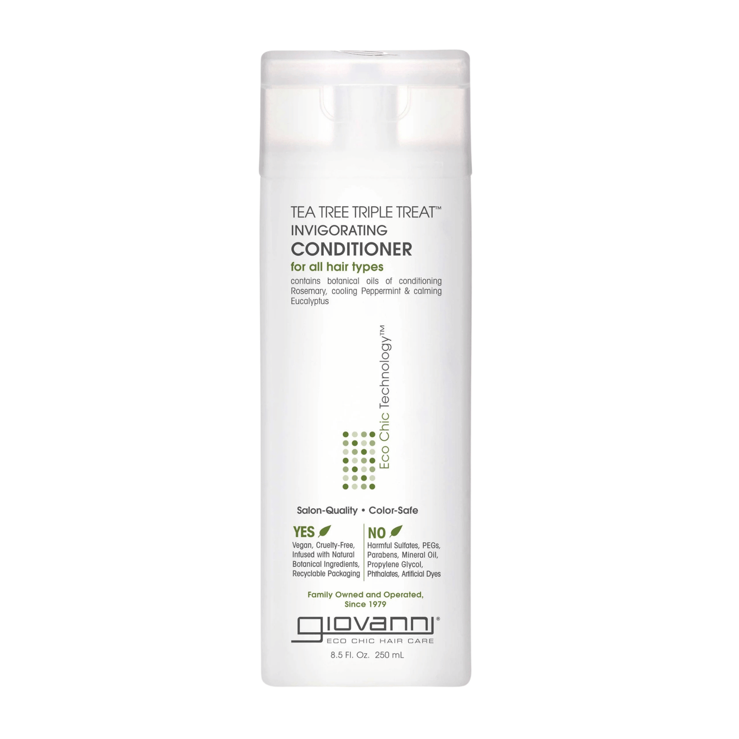Primary image of Giovanni's Tea Tree Triple Threat Invigorating Conditioner, white bottle 