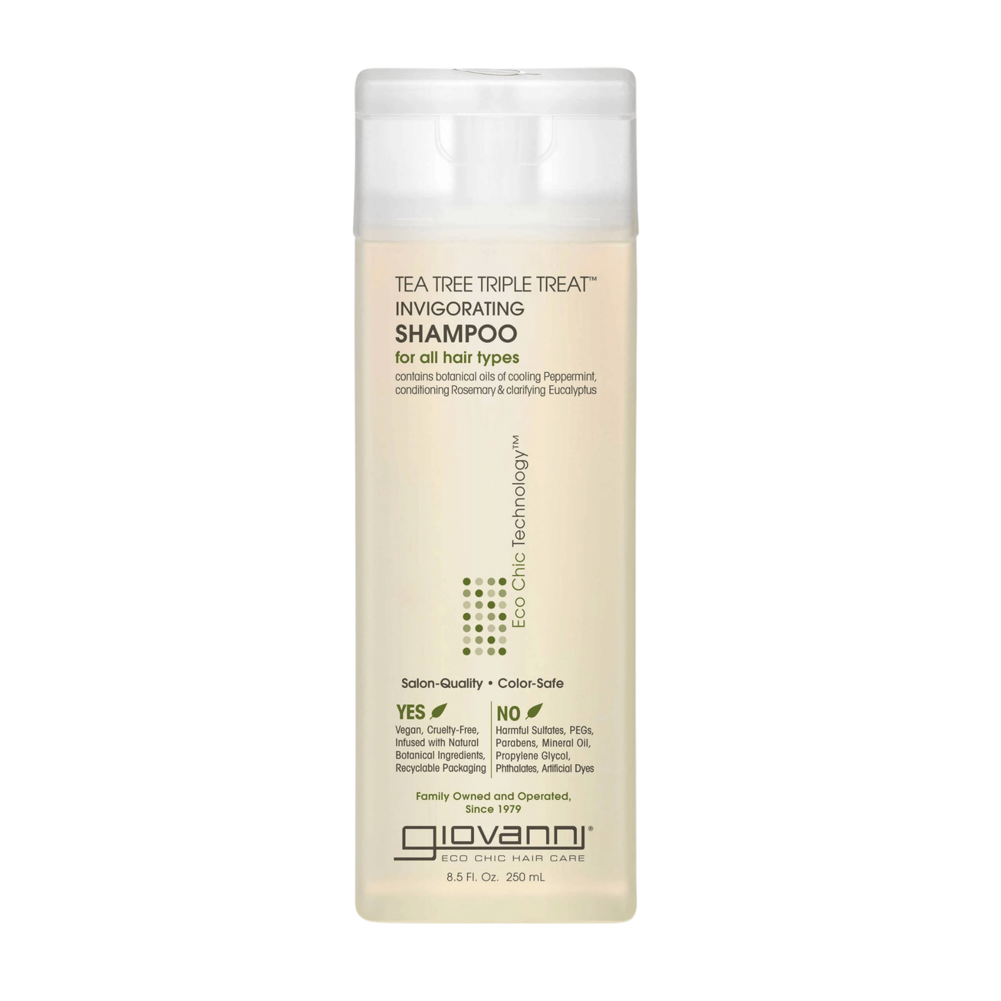 Primary image of Giovanni Tea Tree Triple Threat Shampoo, yellow bottle