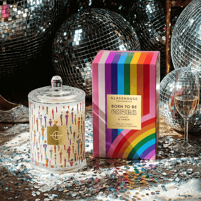 Alternate image of GlassHouse Born to Be Extra 13.4oz candle