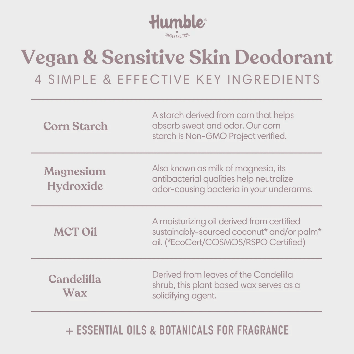 Alternate image of Humble Sensitive Patchouli & Copal Vegan Deodorant (2.5 oz)