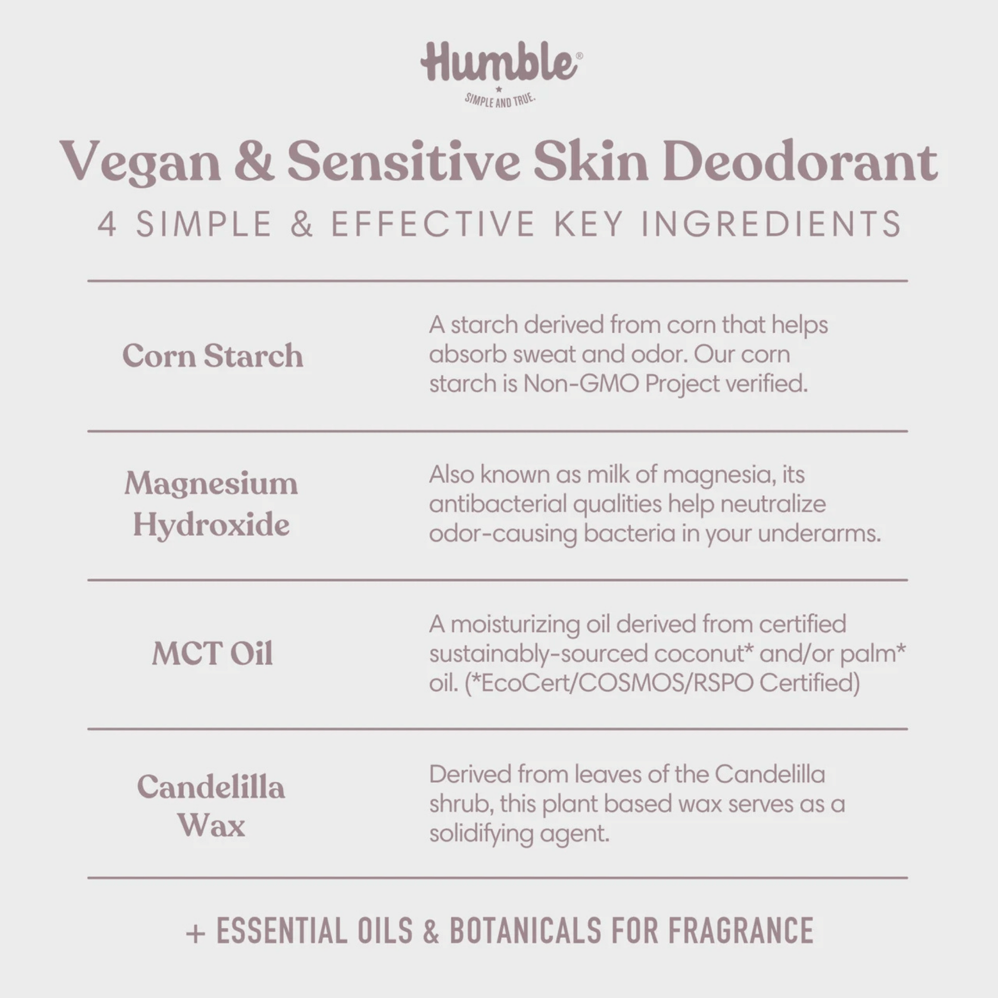 Alternate image of Humble Sensitive Patchouli & Copal Vegan Deodorant (2.5 oz)