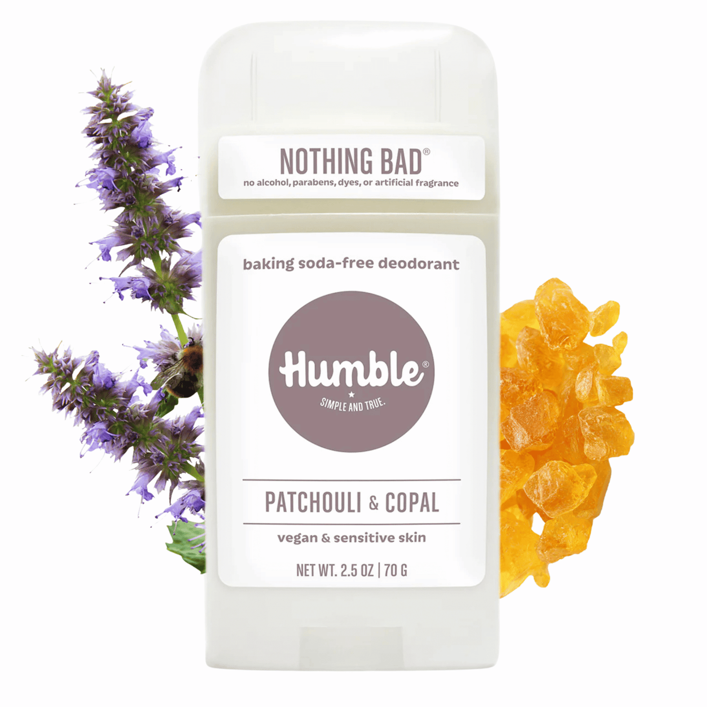 Alternate image of Humble Sensitive Patchouli & Copal Vegan Deodorant (2.5 oz)