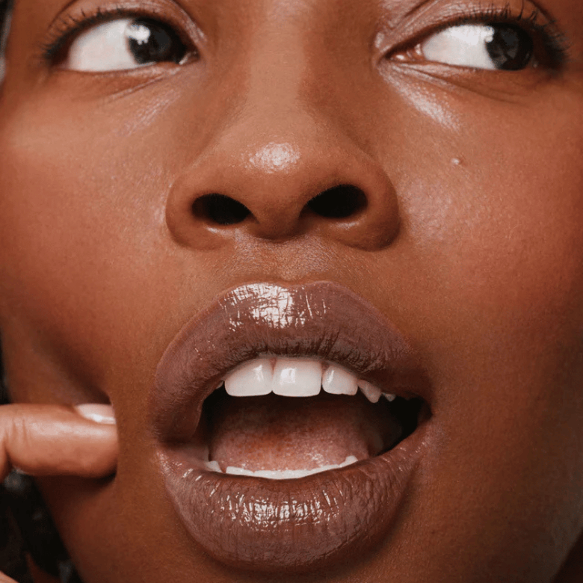 Alternate image of model wearing ILIA Crystalline Overglaze Hydrating Lip Gloss