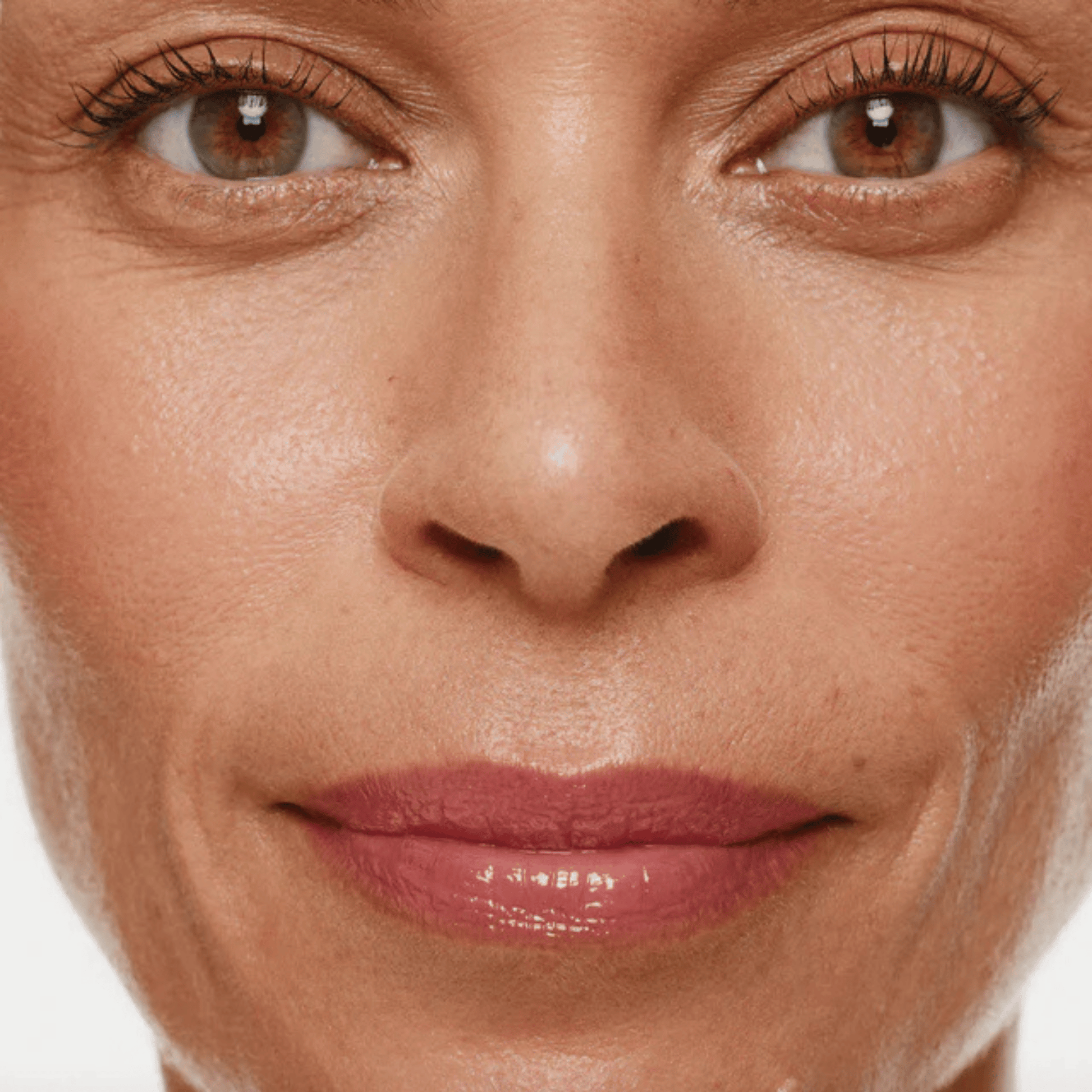 Alternate image of model wearing ILIA Enamel Overglaze Hydrating Lip Gloss