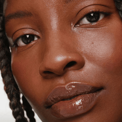 Alternate image of model wearing ILIA Enamel Overglaze Hydrating Lip Gloss