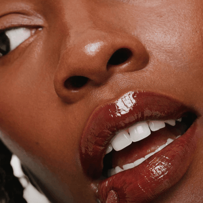 Alternate image of model wearing ILIA Resin Overglaze Hydrating Lip Gloss