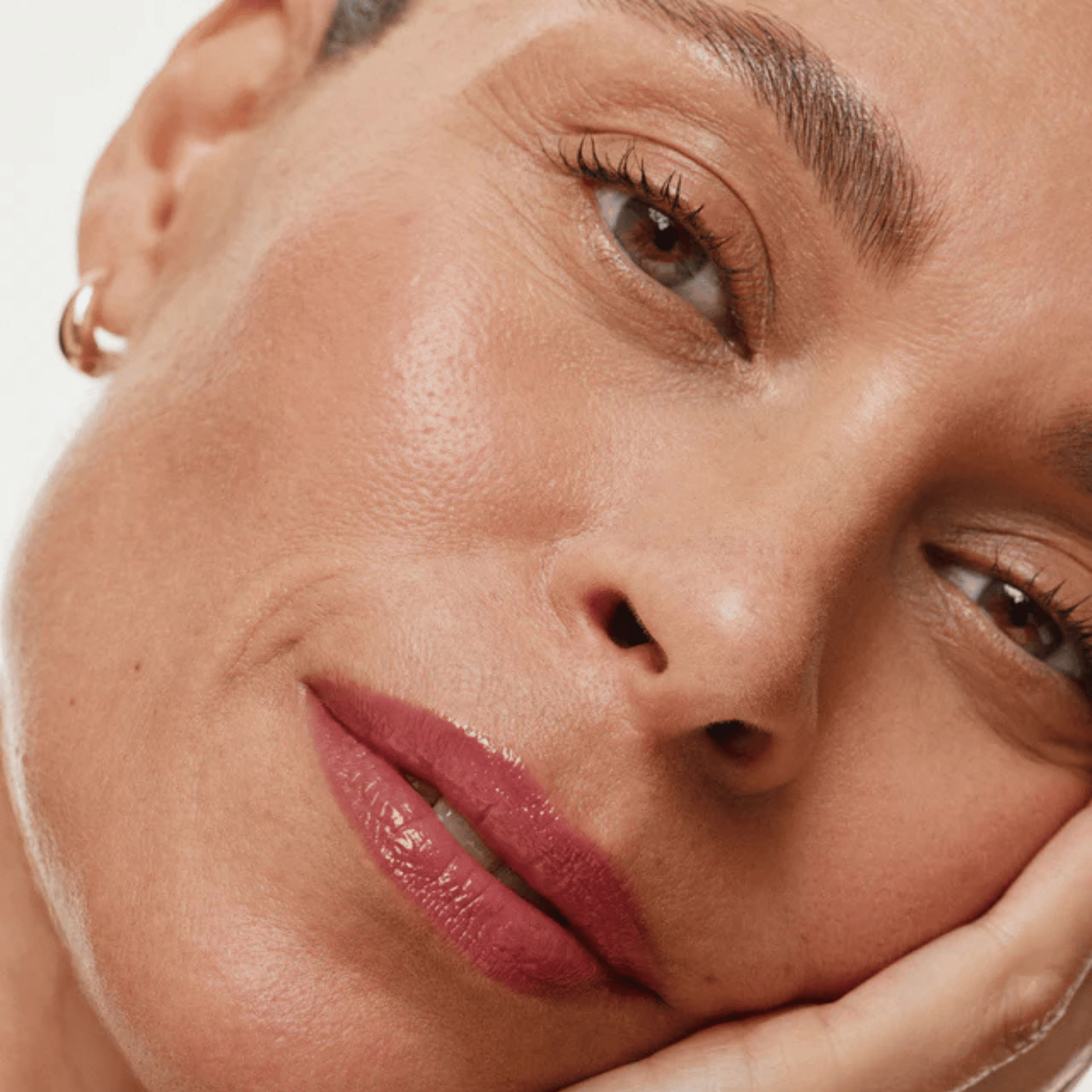 Alternate image of model wearing ILIA Slip Overglaze Hydrating Lip Gloss