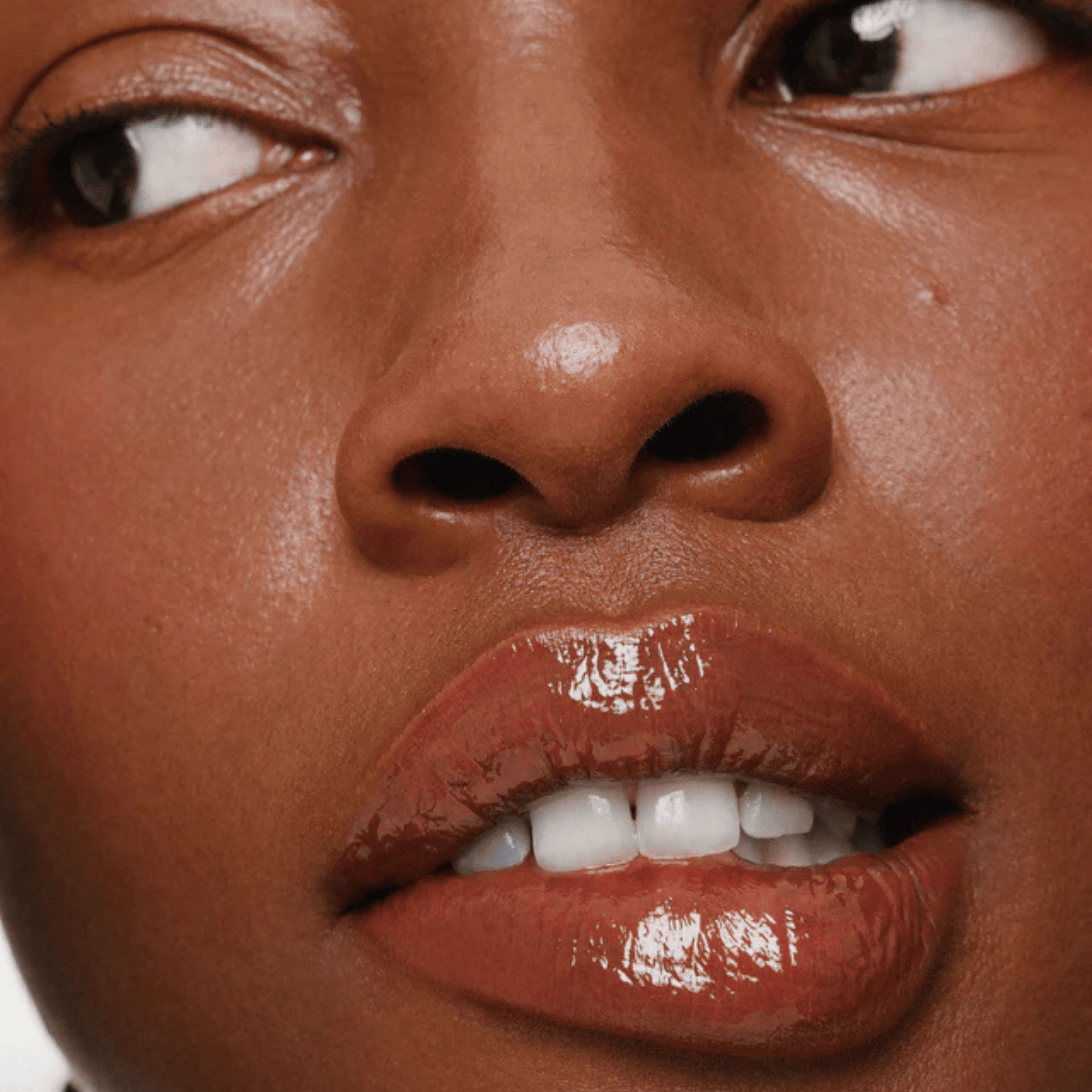 Alternate image of model wearing ILIA Terra Overglaze Hydrating Lip Gloss