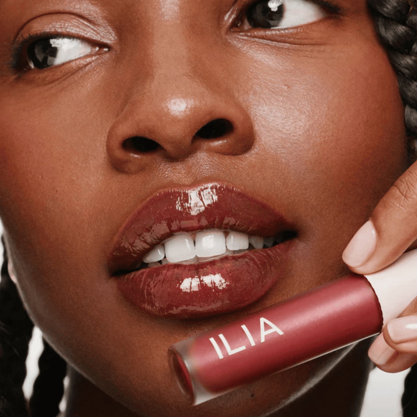 Alternate image of model wearing ILIA Vessel Overglaze Hydrating Lip Gloss