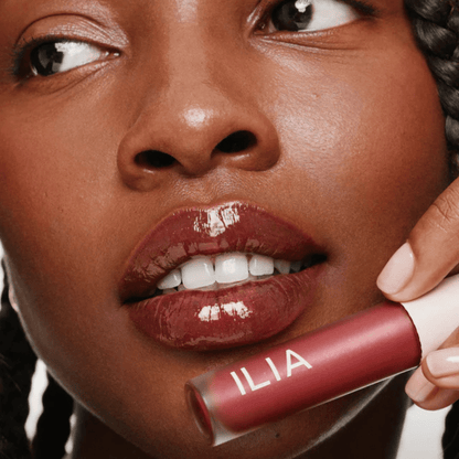 Alternate image of model wearing ILIA Vessel Overglaze Hydrating Lip Gloss