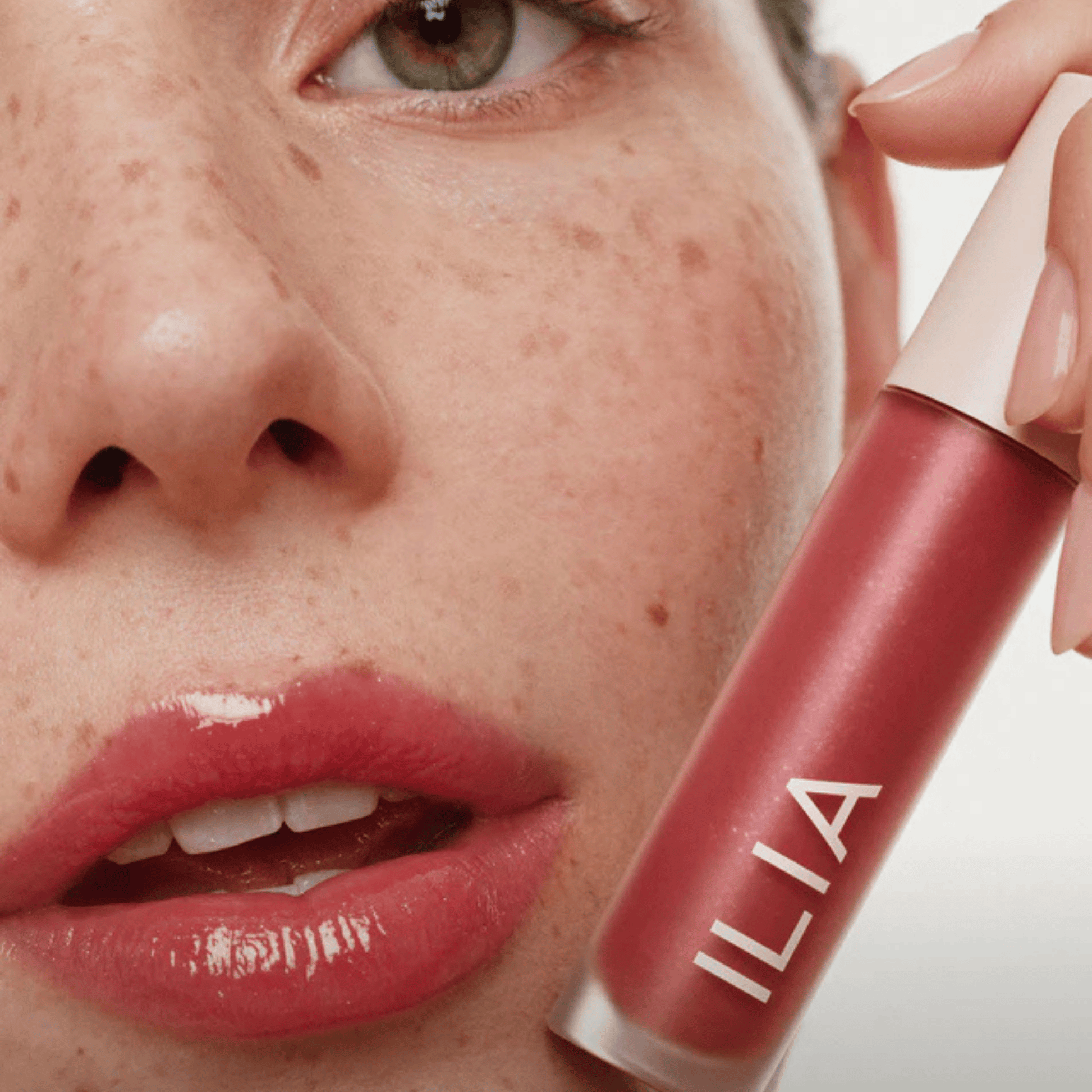 Alternate image of model wearing ILIA Vessel Overglaze Hydrating Lip Gloss