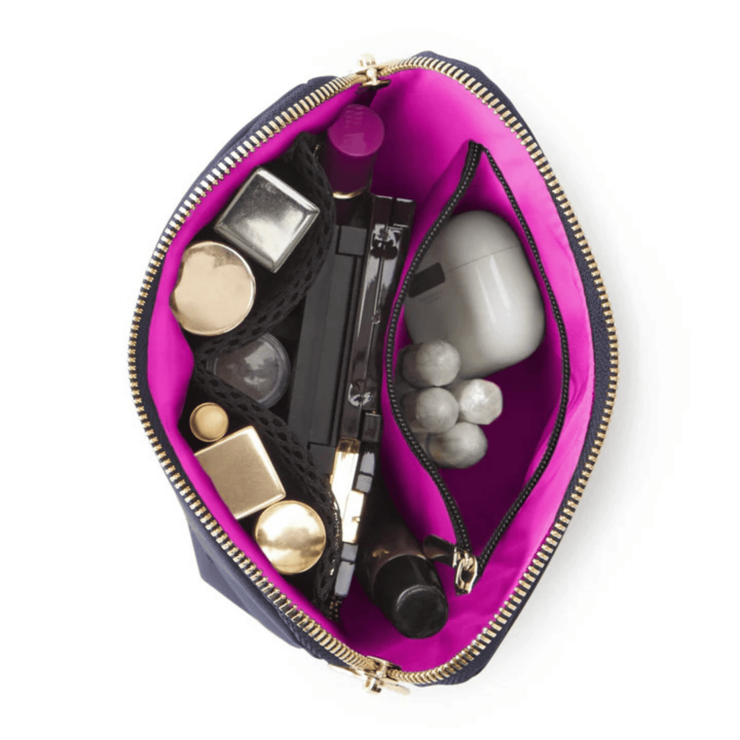 Alternate image of KUSSHI Everyday Navy & Pink Makeup Bag 