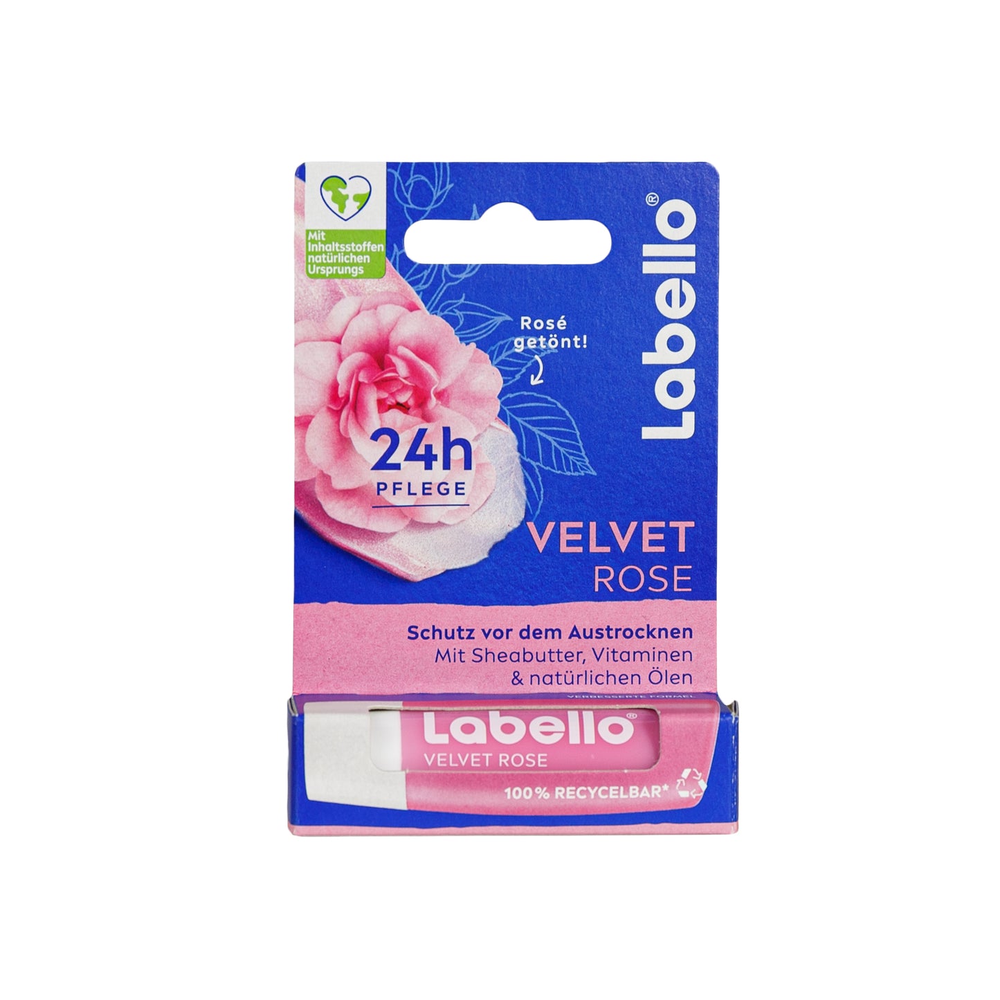 Alternate Image of Velvet Rose Lip Balm, pink lip twist up balm