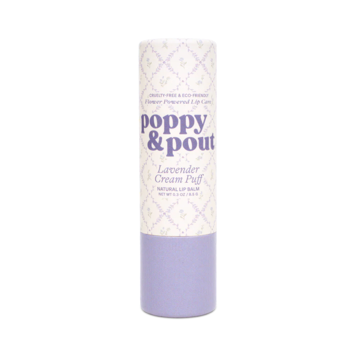 Primary image of Poppy & Pout Lavender Cream Puff Cottage Collection Lip Balm