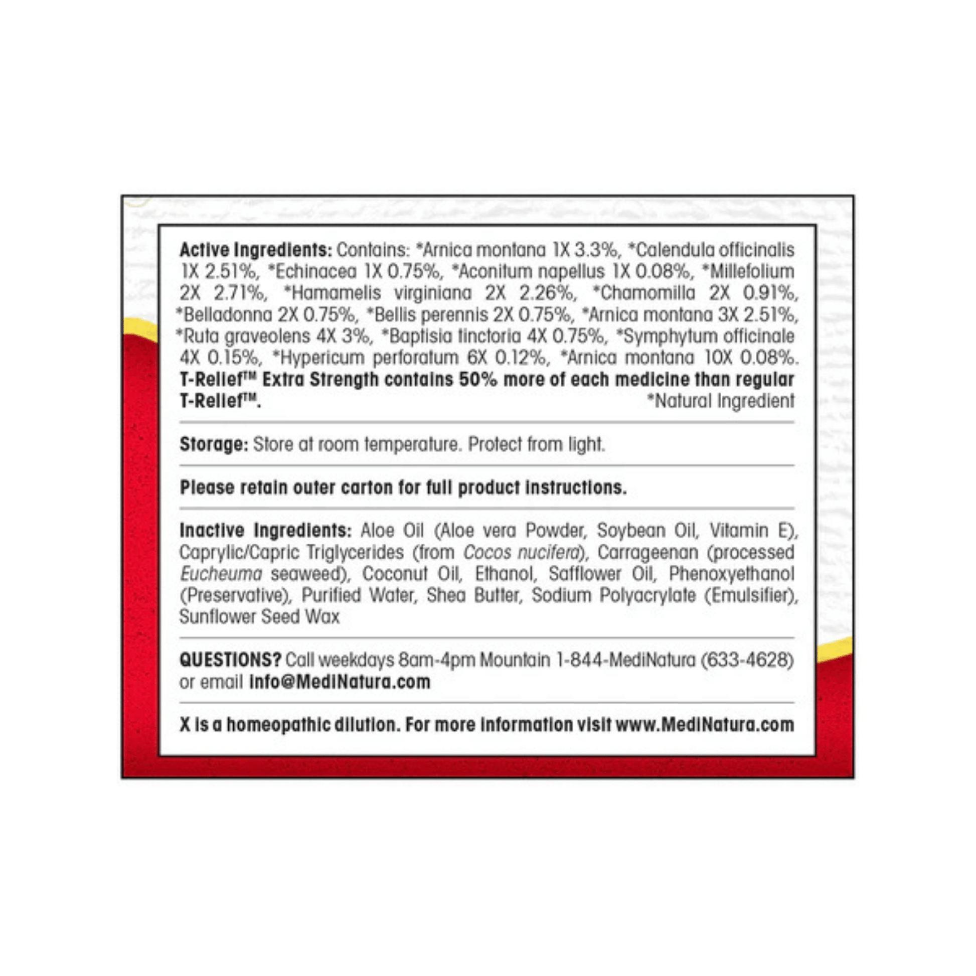 Alternate image of MediNatura T-Relief Extra Strength Pain Relief Cream 