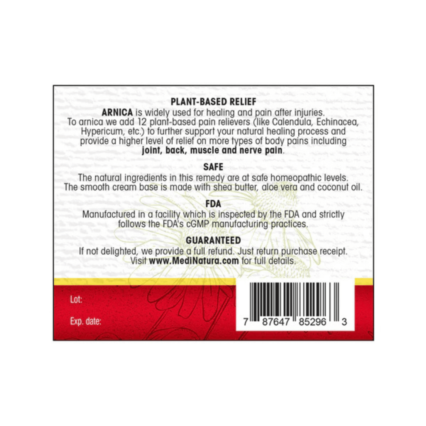 Alternate image of MediNatura T-Relief Extra Strength Pain Relief Cream 