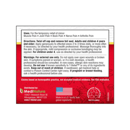 Alternate image of MediNatura T-Relief Extra Strength Pain Relief Cream 