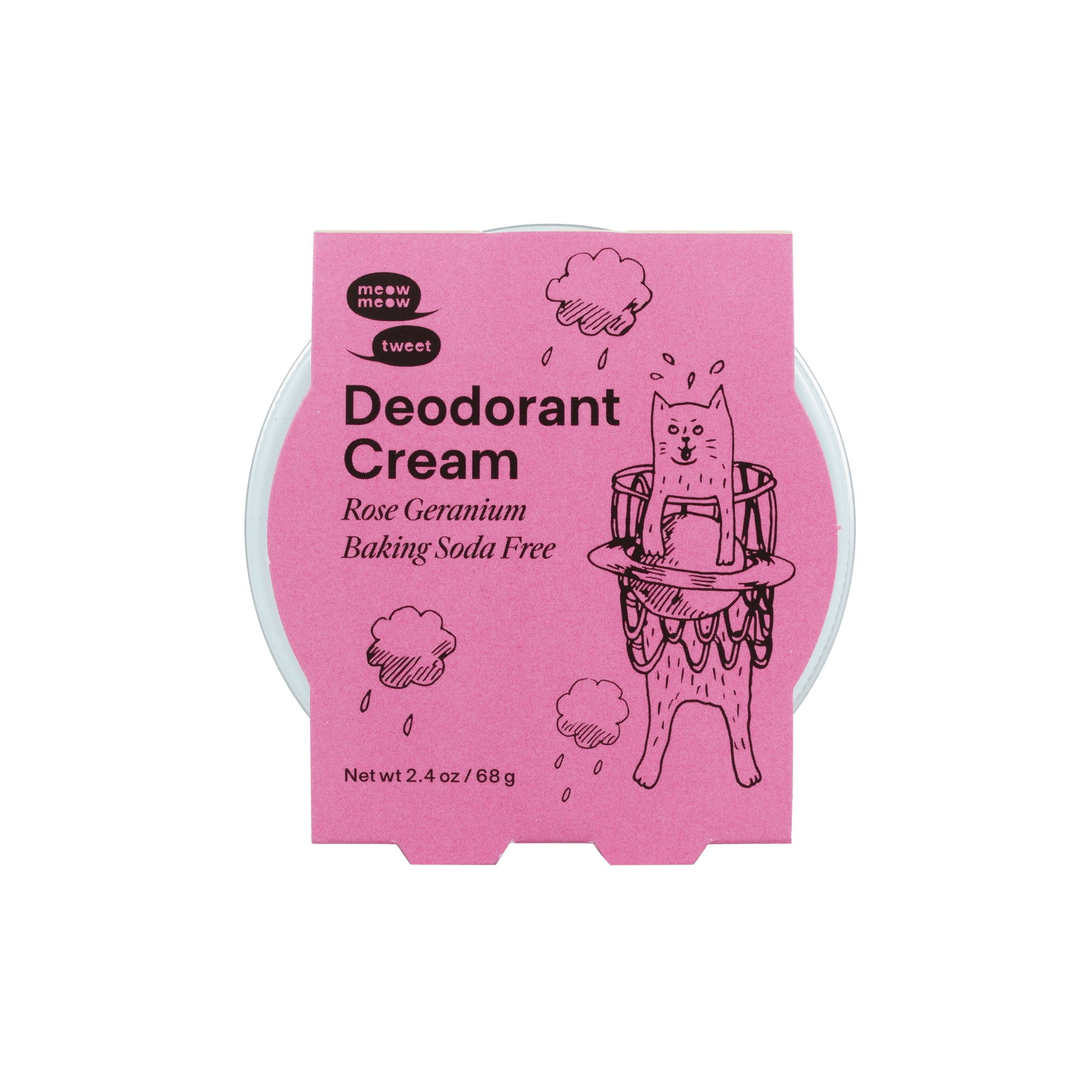 Primary image of Meow Meow Tweet Rose Geranium Baking Soda Free Deodorant Cream