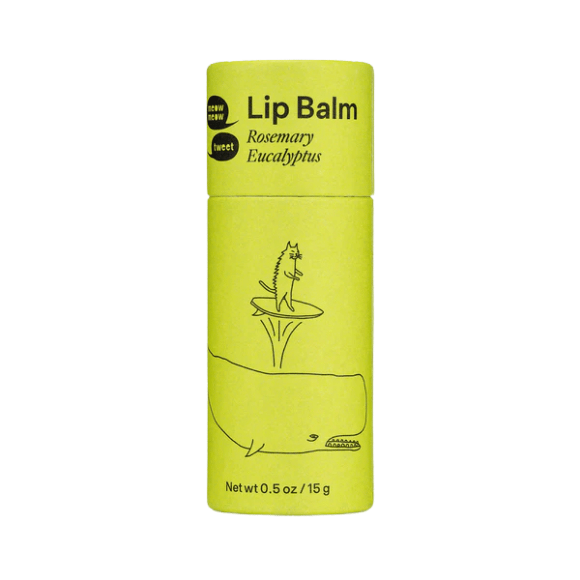 Primary image of Meow Meow Tweet Rosemary Eucalyptus Vegan Lip Balm