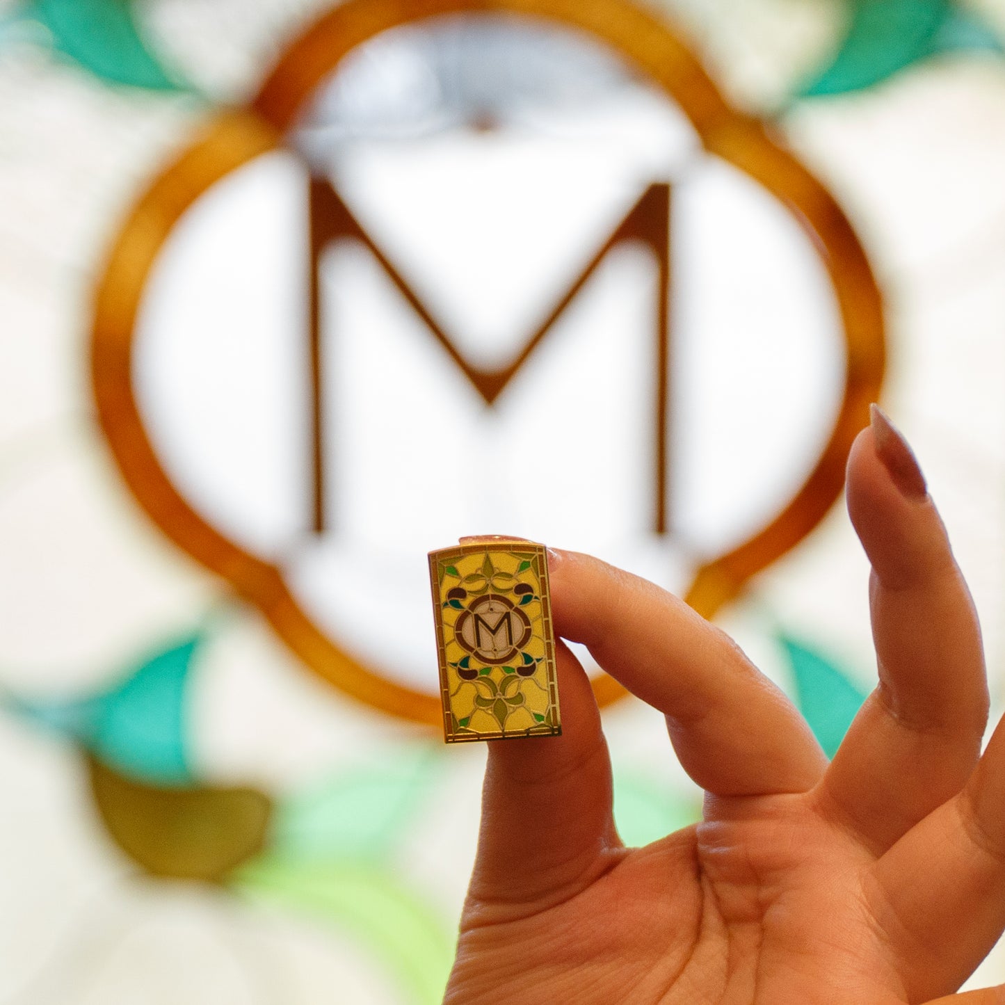 Alternate Image of Door Enamel Pin