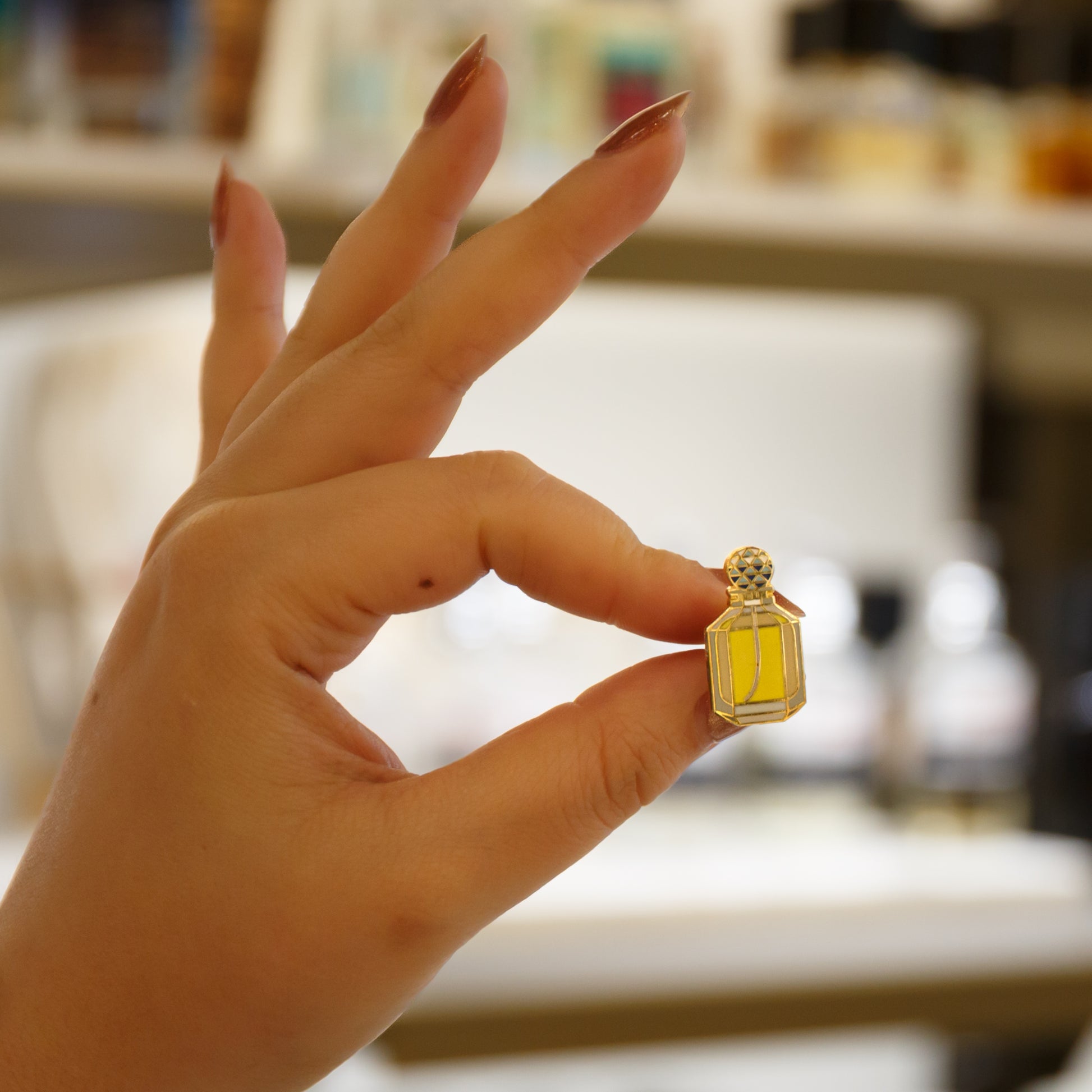 Alternate Image of Perfume Enamel Pin